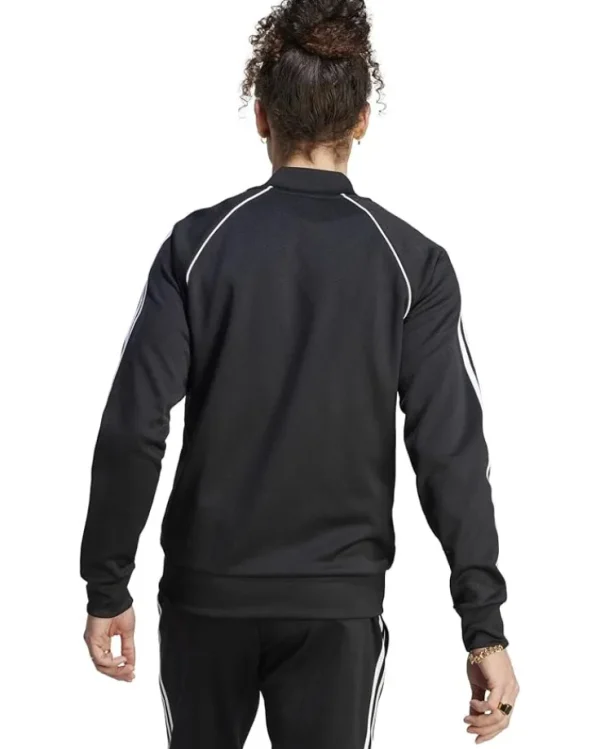 adidas Originals Coats & Outerwear<Adicolor Classics Superstar Track Top in Primeblue Black/White
