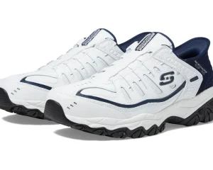SKECHERS Adaptive<Afterburn M. Fit Grill Captain Hands Free Slip-Ins White/Navy