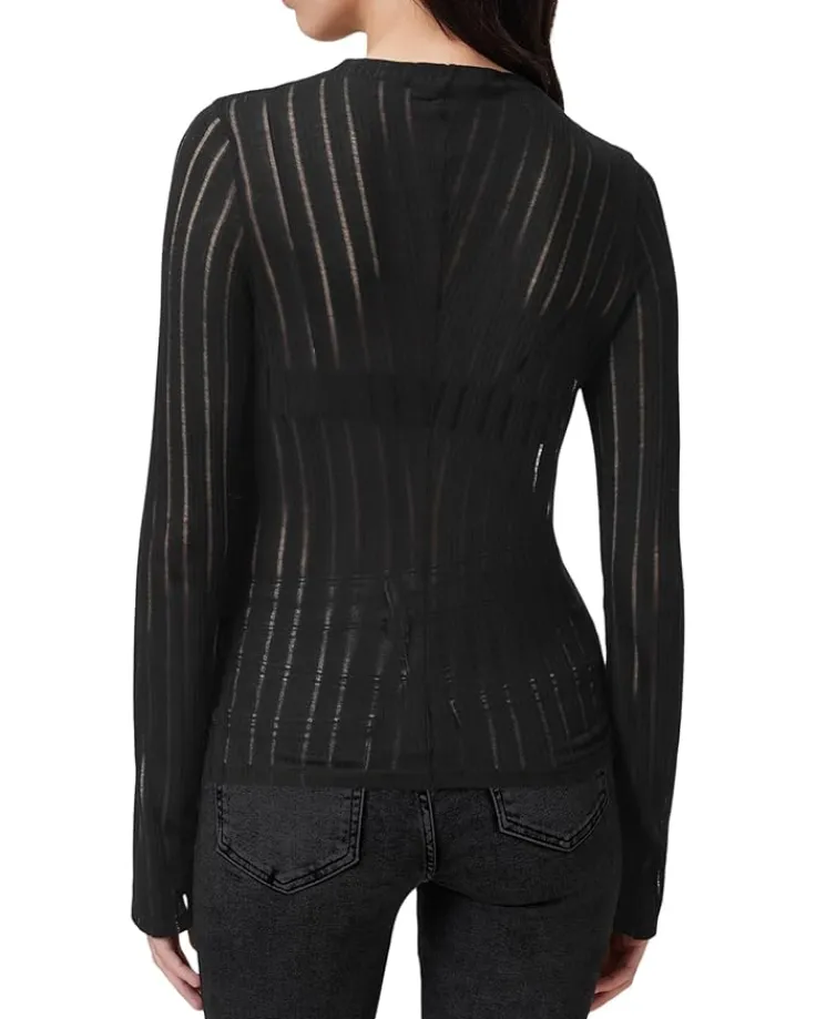 aki_long_sleeve_tee_1.webp AllSaints Shirts & Tops<Aki Long Sleeve Tee Black