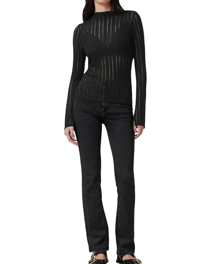 aki_long_sleeve_tee_3.webp AllSaints Shirts & Tops<Aki Long Sleeve Tee Black