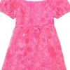 Lilly Pulitzer Kids Dresses<Alannah Dress (Toddler/Little Kids/Big Kids) Passion Fruit Pink Leaf An Impression Jacquard