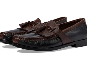 Johnston & Murphy Adaptive<Aragon Kiltie Tassel Loafer Black Deer w/Antique Chestnut Waxhide Trim