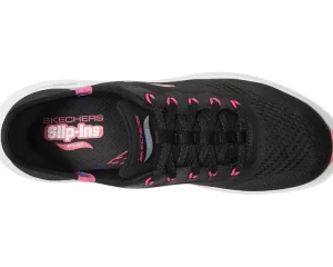 SKECHERS Adaptive<Arch Fit 2.0 Easy Chic Hands Free Slip-Ins Black Hot Pink