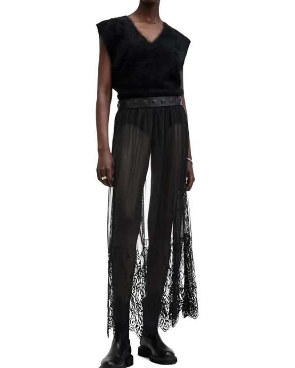 AllSaints Skirts<Ariella Lace Skirt Black