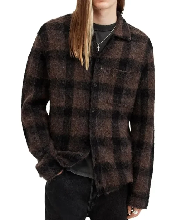AllSaints Coats & Outerwear<Ash Cardigan Brown/Black