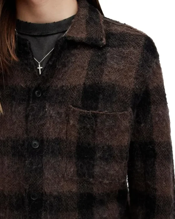 AllSaints Coats & Outerwear<Ash Cardigan Brown/Black
