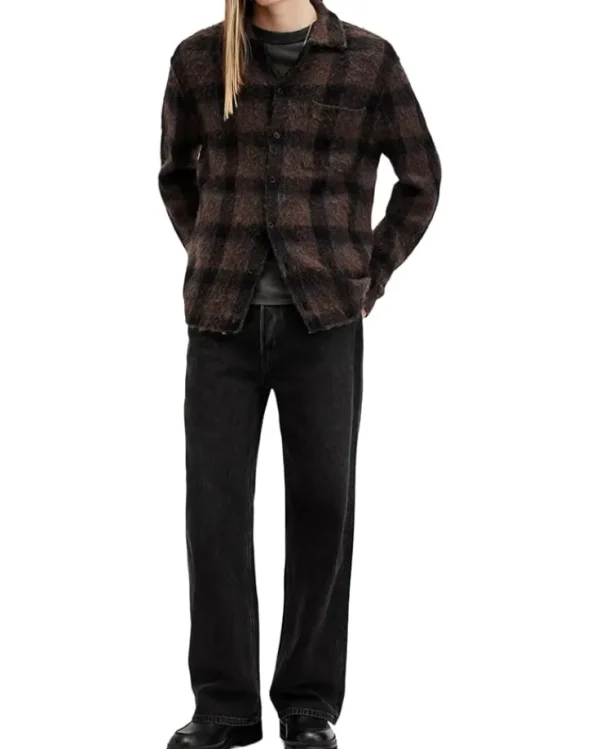 AllSaints Coats & Outerwear<Ash Cardigan Brown/Black