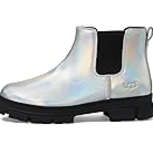 UGG Kids Boots<Ashton Chelsea Shine (Little Kid/Big Kid) Silver