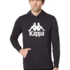Kappa Hoodies & Sweatshirts<Authentic Malmo Black Smoke/White Bright