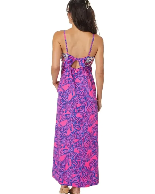 Lilly Pulitzer Dresses<Bernadetta Maxi Dress Passion Fruit Pink Wild Nights