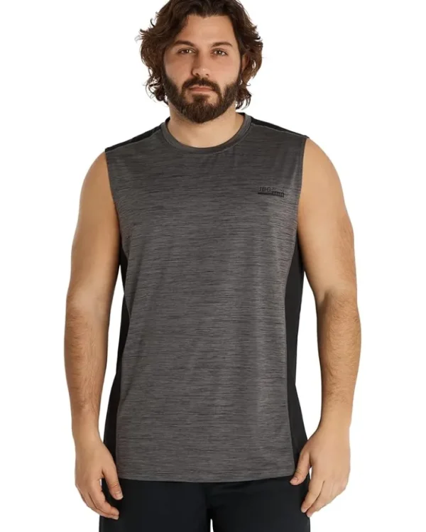 Johnny Bigg Big & Tall<Big & Tall Active Mesh Muscle Tee Charcoal