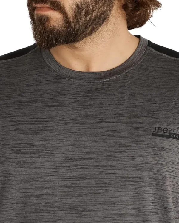 Johnny Bigg Big & Tall<Big & Tall Active Mesh Muscle Tee Charcoal