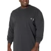 Wolverine Work & Duty Apparel | Big & Tall<Big & Tall FR (Flame Resistant) Long Sleeve Tee Navy