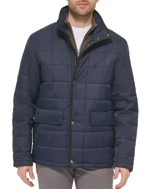 Cole Haan Coats & Outerwear<Box Quilt Jacket Navy 1