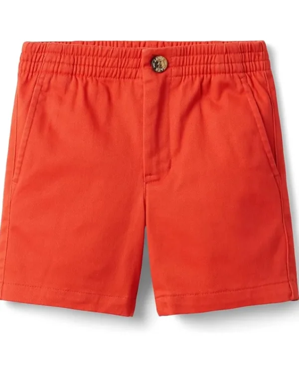 Janie and Jack Shorts<Boys Ewaist Twill Short (Toddler/Little Kid/Big Kid) Red