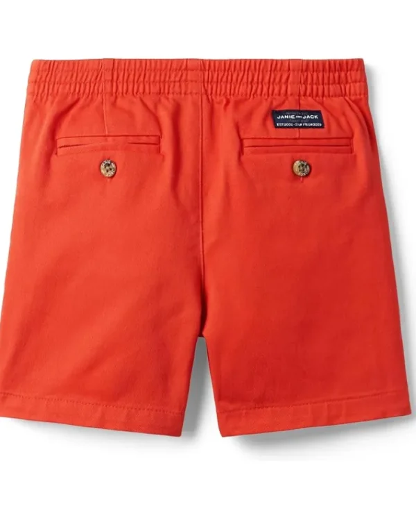 Janie and Jack Shorts<Boys Ewaist Twill Short (Toddler/Little Kid/Big Kid) Red