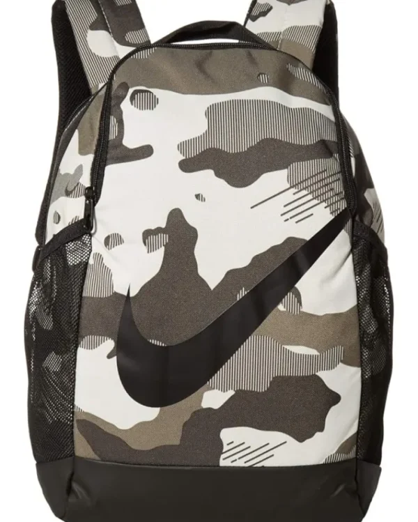 Nike Kids Backpacks<Brasilia Camo Backpack (Little Kids/Big Kids) Light Bone/Black/Black