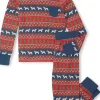 Hatley Kids Pajamas | Pajamas<Bulldog Fair Isle Bamboo Pajama Set (Toddler/Little Kid/Big Kid) Red