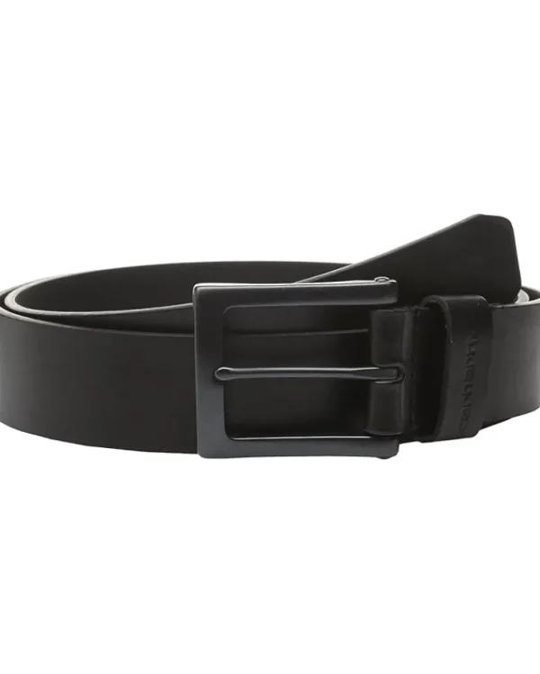 Carhartt Belts | Belts<Burnished Leather Box Buckle Belt Black/Gunmetal Finish
