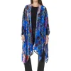 Johnny Was Scarves<Burnout Velvet Shawl Dreamer Blue