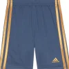 adidas Kids Shorts<C 3S Mesh Short 24(Toddler/Little Kid) Black/Red