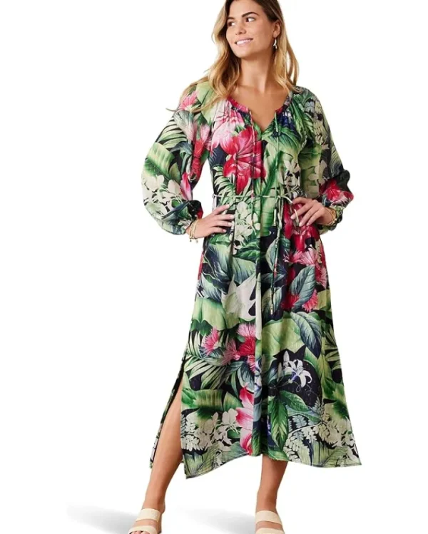 Tommy Bahama Dresses<Celebration Tropical Long Sleeve Maxi Black