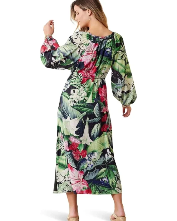 Tommy Bahama Dresses<Celebration Tropical Long Sleeve Maxi Black