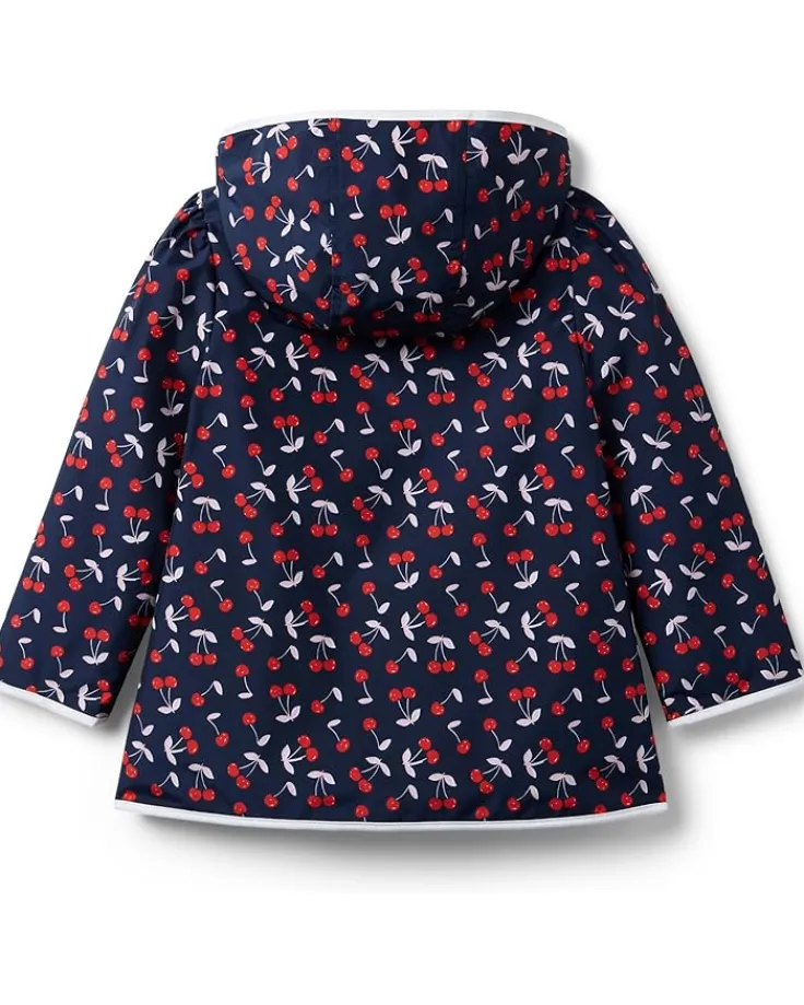 cherry_print_raincoat_tod_1.webp Janie and Jack Coats & Jackets<Cherry Print Raincoat (Toddler/Little Kid/Big Kid) Blue