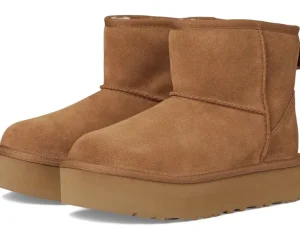 UGG Kids Boots<Classic Mini Platform (Little Kid/Big Kid) Chestnut