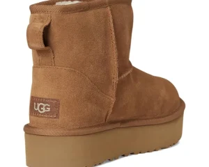 UGG Kids Boots<Classic Mini Platform (Little Kid/Big Kid) Chestnut