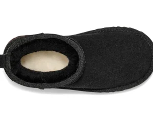 UGG Kids Boots<Classic Ultra Mini New Heights (Little Kid/Big Kid) Black