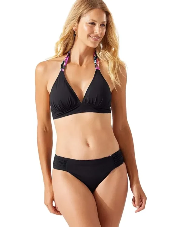 Tommy Bahama Swimwear & Cover Ups<Coastal Gardens Reversible Halter Black Reversible