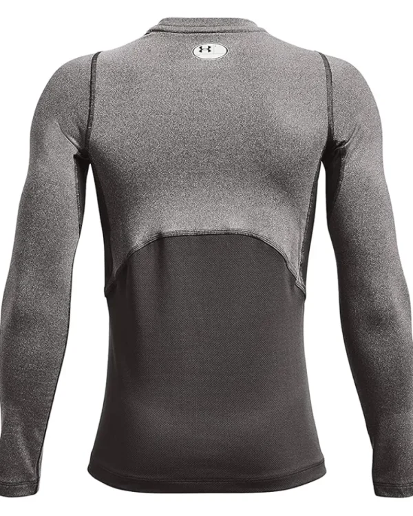 Under Armour Kids Adaptive | Shirts & Tops<ColdGear Armour Long Sleeve T-Shirt (Big Kids) Charcoal Light Heather/Black