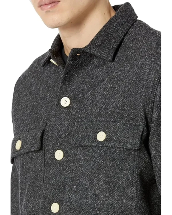 AllSaints Coats & Outerwear<Commodore Long Sleeve Shirt Charcoal