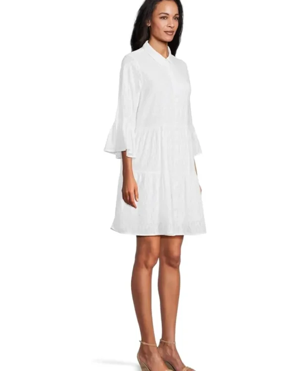 Tommy Bahama Dresses<Cotton Clip Tiered Shirt Dress White