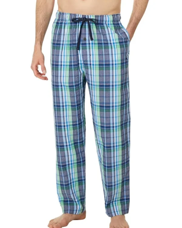 Tommy Bahama Sleepwear<Cotton Seersucker Pants Navy Plaid