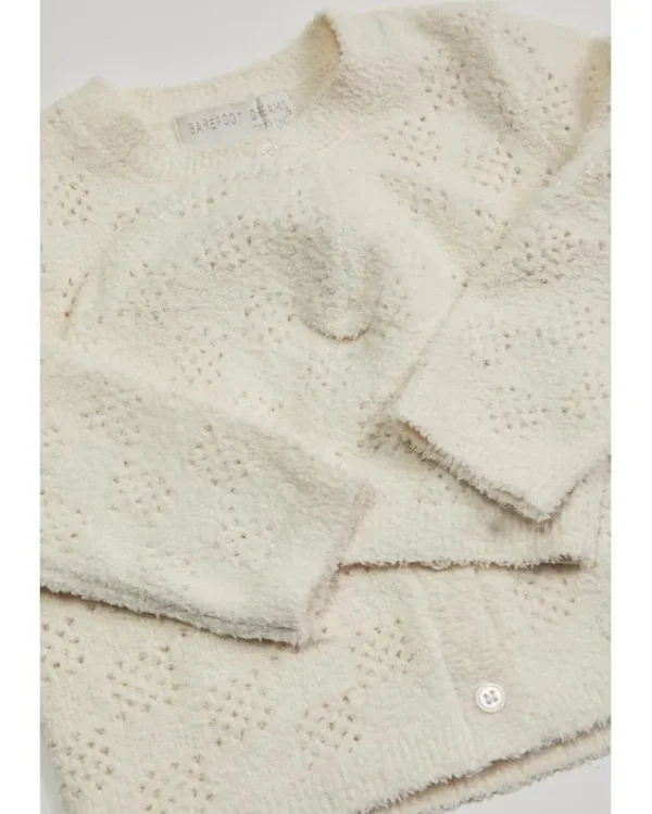 Barefoot Dreams Kids Pajamas | Pajamas<CozyChic® Checkered Pointelle Baby Set (Infant) Cream