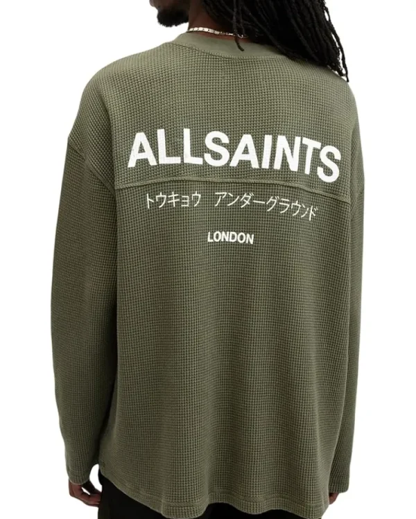 AllSaints Hoodies & Sweatshirts<Crypt Long Sleeve Crew Fleur Green
