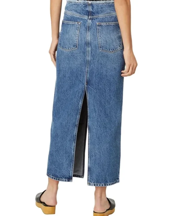 AllSaints Skirts<Cyra Maxi Skirt Mid Indigo