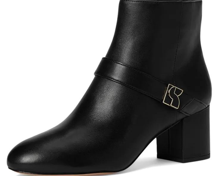 dakota_zip_up_mid_heeled__6.webp Kate Spade New York Heels<Dakota Zip Up Mid Heeled Bootie Black