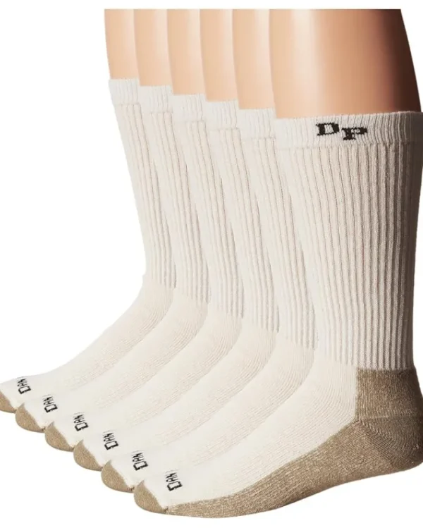 Dan Post Work & Duty Apparel<Work & Outdoor Socks Mid Calf Mediumweight 6 pack Natural