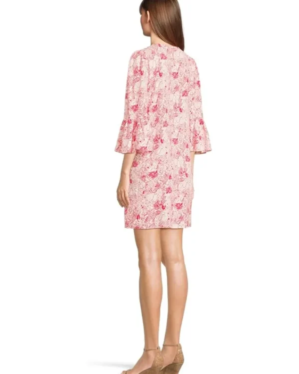 Lilly Pulitzer Dresses<Danika 3/4 Sleeve Tunic Dress Raspberry Rouge Animal Magnetism