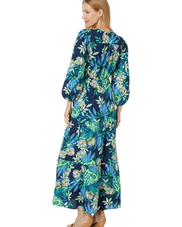 Lilly Pulitzer Dresses<Deacon 3/4 Sleeve V-Neck Multi The Hottest Spot