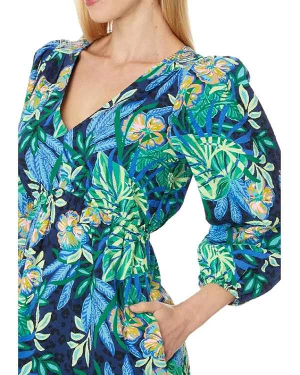 Lilly Pulitzer Dresses<Deacon 3/4 Sleeve V-Neck Multi The Hottest Spot