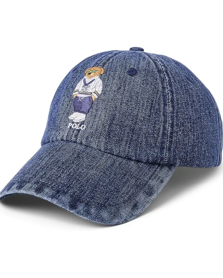 denim_ball_cap_0.webp Polo Ralph Lauren Hats<Denim Ball Cap Medium Wash