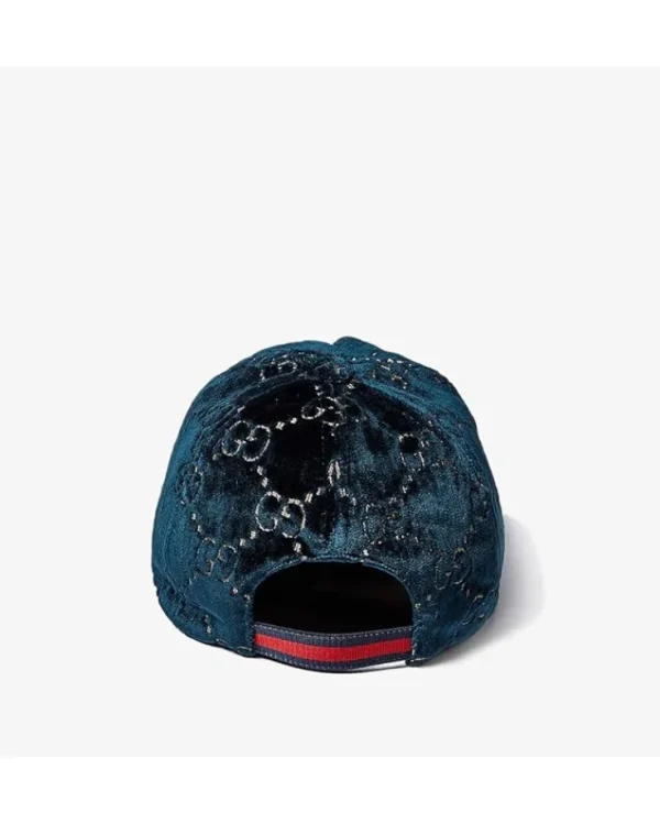 Gucci Kids Hats<Double GG Velvet Hat (Little Kids/Big Kids) Sapphire/Blue