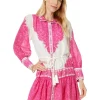 Lilly Pulitzer Dresses<Drena Dress Breezy Aqua Jungle Escape Engineered Woven Dress