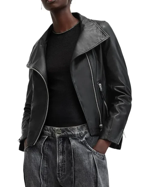 AllSaints Coats & Outerwear<Ellis Biker Black