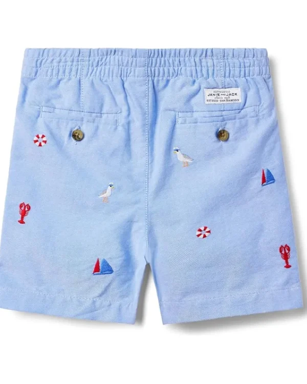 Janie and Jack Shorts<Embroidered Short (Toddler/Little Kids/Big Kids) Multicolor