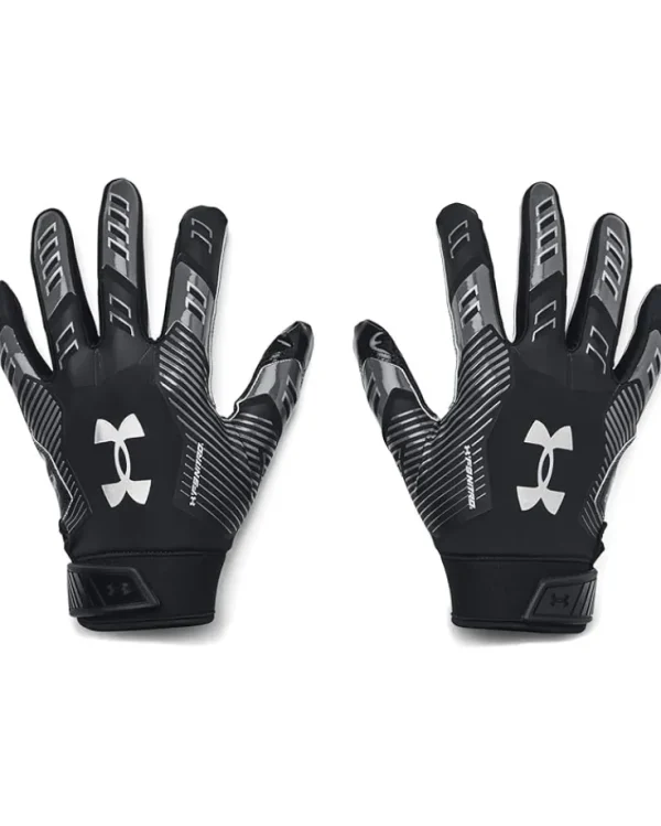 Under Armour Gloves<F9 Nitro Football Gloves Black/Castlerock/Metallic Silver